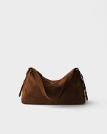 Prada Aimée medium suede shoulder bag - Image 6